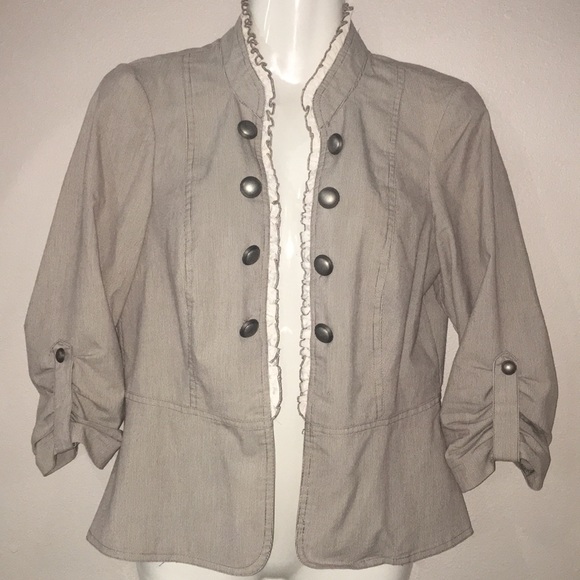 Open Front Military Blazer sz small - Picture 1 of 4
